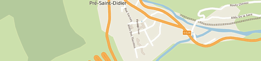 Mappa della impresa terme di pre saint didier srl a PRE SAINT DIDIER