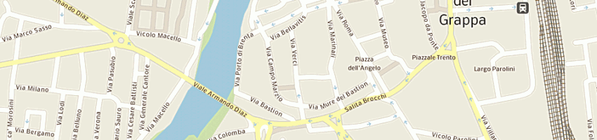 Mappa della impresa fietta notaio giuseppe a BASSANO DEL GRAPPA