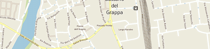 Mappa della impresa agenzia immobiliare piemme di martinello pietro a BASSANO DEL GRAPPA