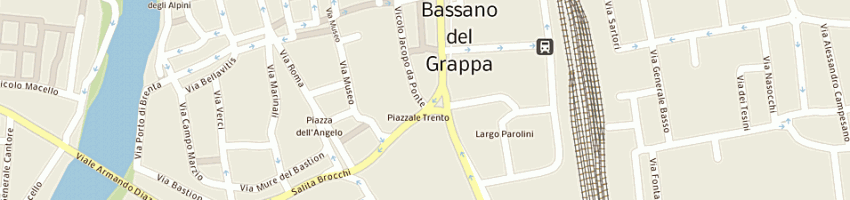 Mappa della impresa perla line srl a BASSANO DEL GRAPPA
