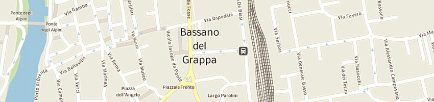 Mappa della impresa alberti roberta a BASSANO DEL GRAPPA