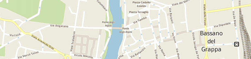 Mappa della impresa bottega artigiana al ponte snc a BASSANO DEL GRAPPA