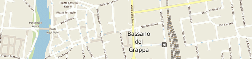 Mappa della impresa banca bipielle network spa a BASSANO DEL GRAPPA