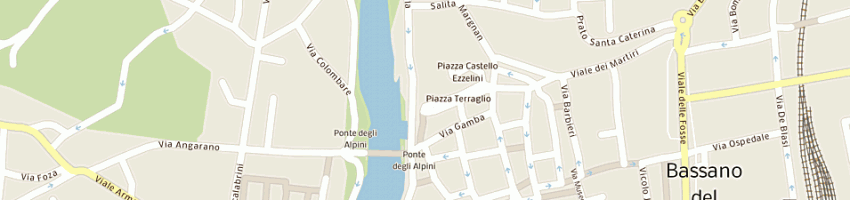 Mappa della impresa rossi elisabetta a BASSANO DEL GRAPPA
