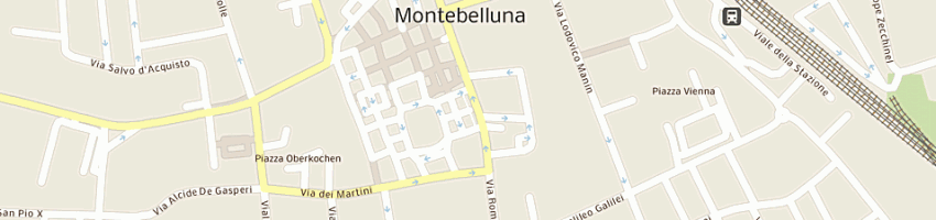 Mappa della impresa alleanza assicurazioni a MONTEBELLUNA