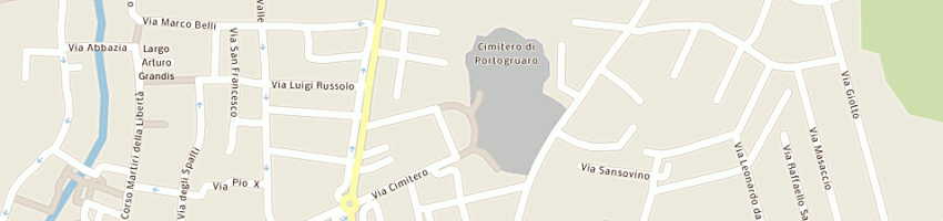 Mappa della impresa portomarmi di bornacin giulio - scultore a PORTOGRUARO