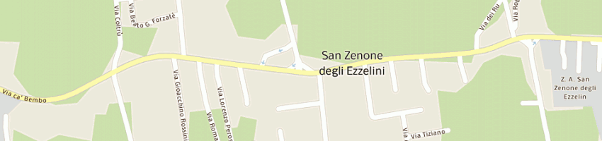 Mappa della impresa alberton ferramenta e casalinghi di alberton paolo e c (sas) a SAN ZENONE DEGLI EZZELINI