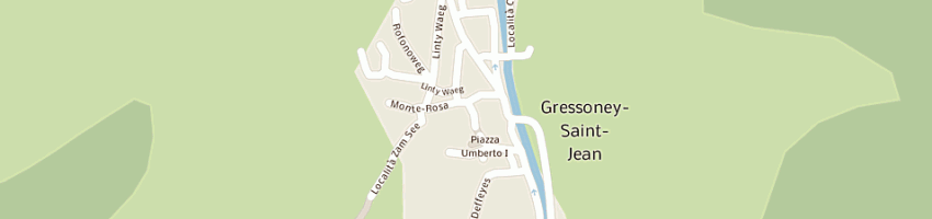 Mappa della impresa hotel gressoney srl a GRESSONEY LA TRINITE