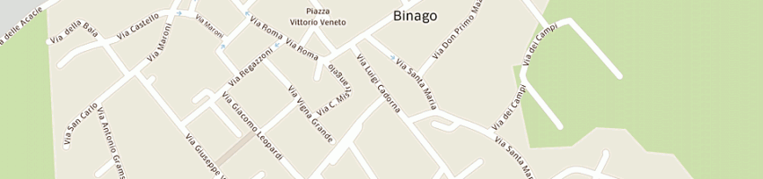 Mappa della impresa orsenigo giacomo alessandro a BINAGO