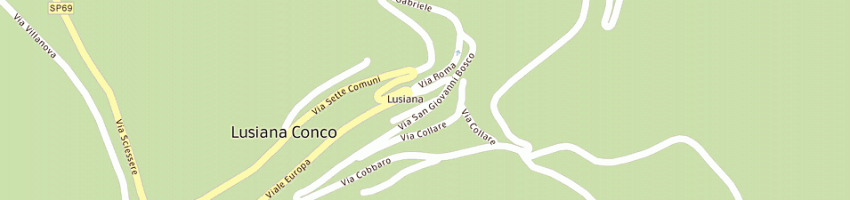 Mappa della impresa municipio di lusiana a LUSIANA