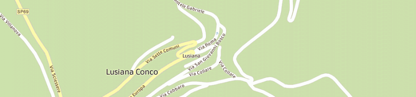 Mappa della impresa locanda centrale di ronzani alessia a LUSIANA