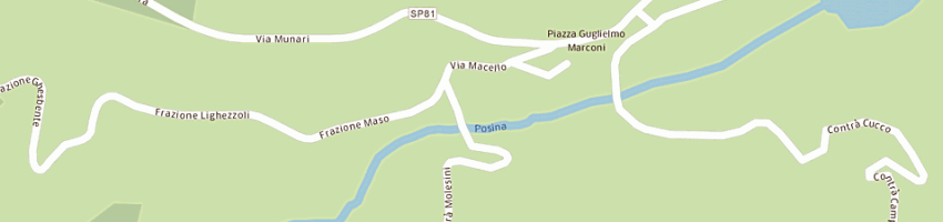 Mappa della impresa trattoria tre garofani a POSINA