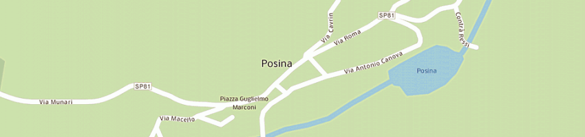 Mappa della impresa colonia s antonio cappuccini a POSINA