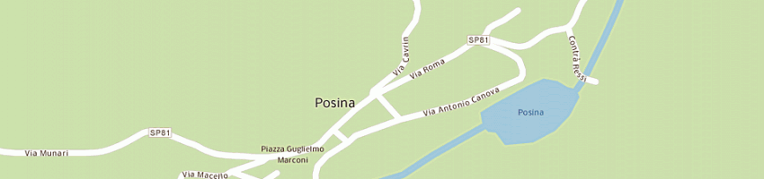 Mappa della impresa carabinieri a POSINA