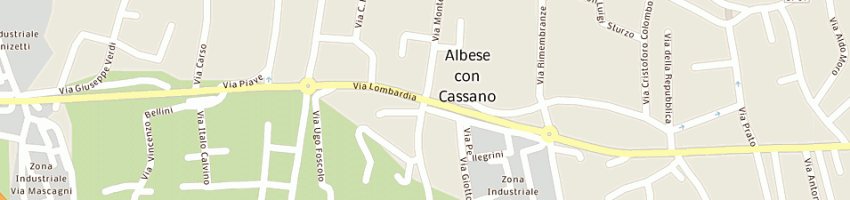 Mappa della impresa rossini orazio a ALBESE CON CASSANO