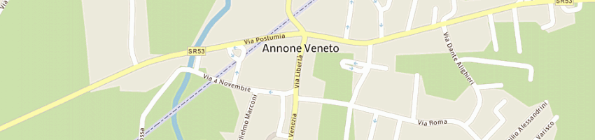 Mappa della impresa agenzia immobiliare domini snc di favro luciano e c a ANNONE VENETO