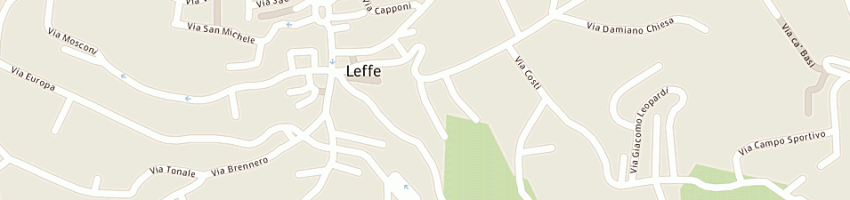 Mappa della impresa serimac a LEFFE