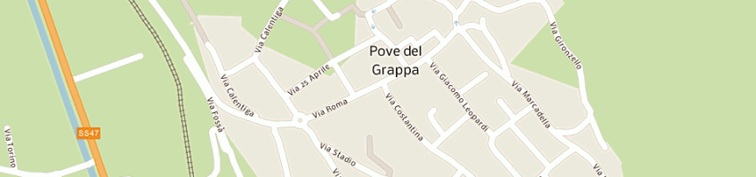 Mappa della impresa poste italiane a POVE DEL GRAPPA