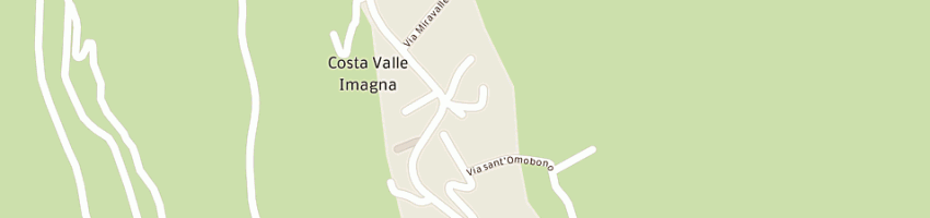 Mappa della impresa municipio a COSTA VALLE IMAGNA