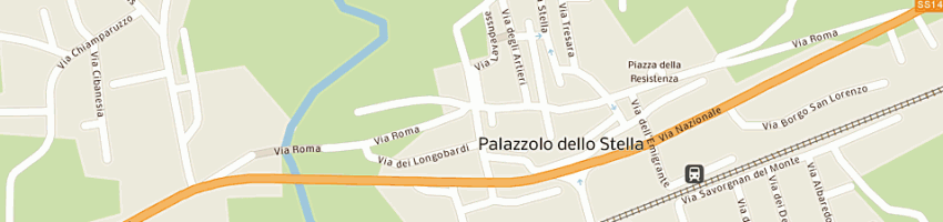 Mappa della impresa bini clara a PALAZZOLO DELLO STELLA