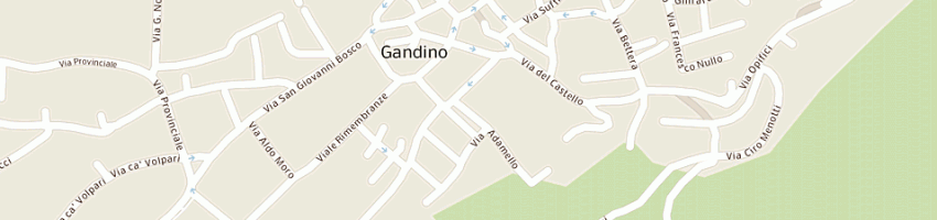 Mappa della impresa supermercato di gandino srl a GANDINO