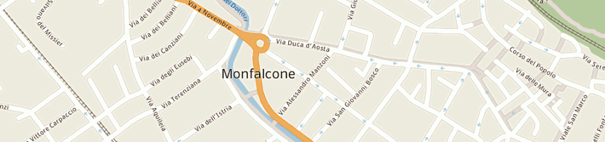 Mappa della impresa locanda tartaruga a MONFALCONE