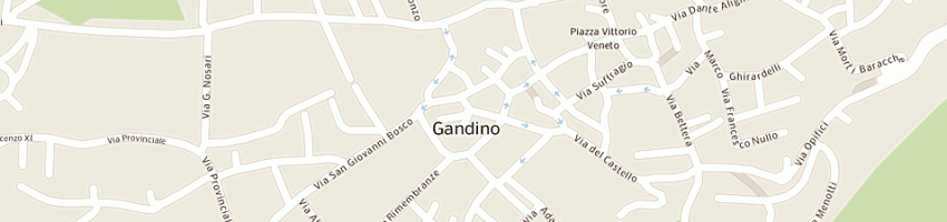 Mappa della impresa caccia aldo a GANDINO
