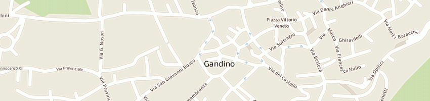 Mappa della impresa aiutiamo i fratelli poveri e lebbrosi a GANDINO