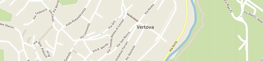 Mappa della impresa bonfanti maria cristina a VERTOVA
