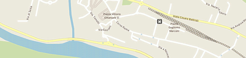 Mappa della impresa bar ristorante gatto nero a VARALLO