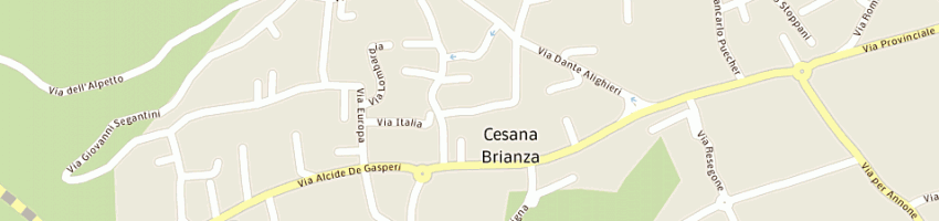 Mappa della impresa scola garage snc a CESANA BRIANZA