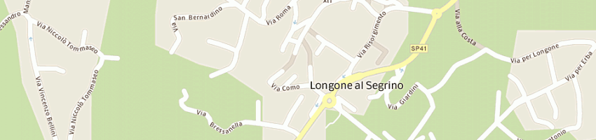 Mappa della impresa sogea (srl) a LONGONE AL SEGRINO