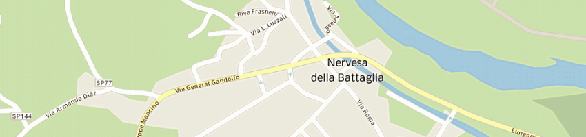 Mappa della impresa da riva adriana a NERVESA DELLA BATTAGLIA