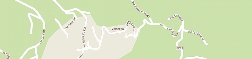 Mappa della impresa municipio di valsecca a VALSECCA