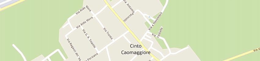 Mappa della impresa bar ristorante 'centrale' ugo a CINTO CAOMAGGIORE