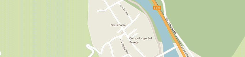 Mappa della impresa poste italiane a CAMPOLONGO SUL BRENTA