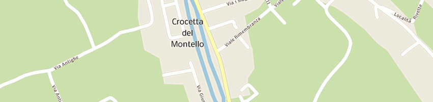 Mappa della impresa trattoria casa brusada di pincin marco a CROCETTA DEL MONTELLO
