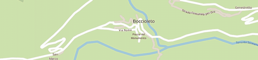 Mappa della impresa albergo ristorante la torre di signorini d c a BOCCIOLETO