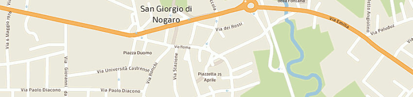 Mappa della impresa pizzeria ristorante da alfonso di acampora nicola e c sas a SAN GIORGIO DI NOGARO