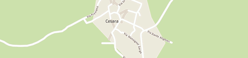 Mappa della impresa municipio a CESARA