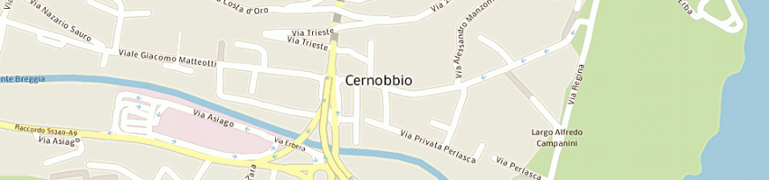 Mappa della impresa albergo bar trattoria ponte vecchio a CERNOBBIO