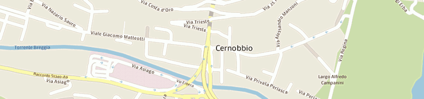 Mappa della impresa tettamanti snc a CERNOBBIO