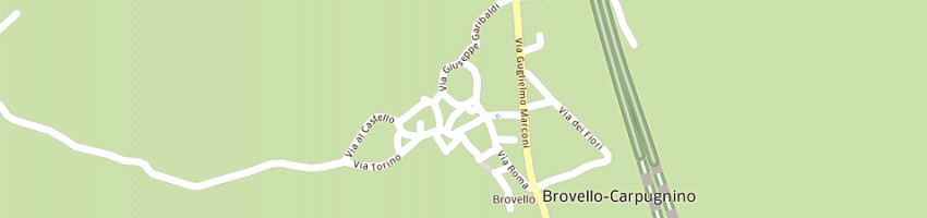 Mappa della impresa municipio a BROVELLO CARPUGNINO