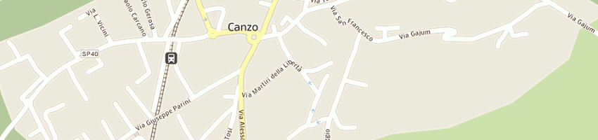 Mappa della impresa amministrazione comunale di canzo magazzino comunale a CANZO