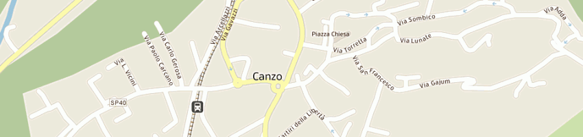 Mappa della impresa tocchetti giuseppe a CANZO