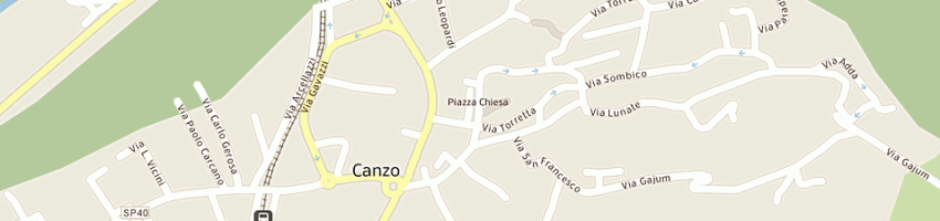 Mappa della impresa albergo ristorante volta a CANZO