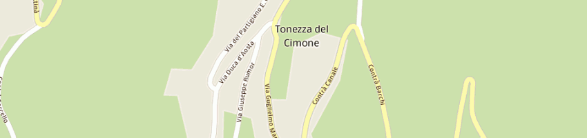 Mappa della impresa canonica a TONEZZA DEL CIMONE