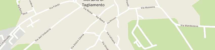 Mappa della impresa municipio a MORSANO AL TAGLIAMENTO