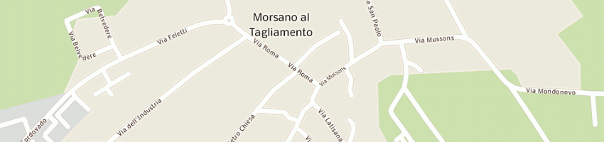 Mappa della impresa poste italiane spa a MORSANO AL TAGLIAMENTO