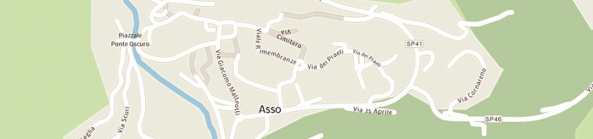 Mappa della impresa carabinieri a ASSO